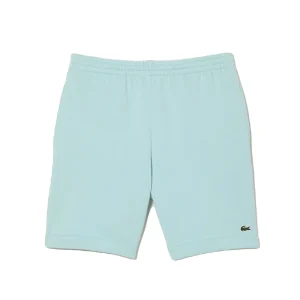 Lacoste Short léger vert clair en molleton