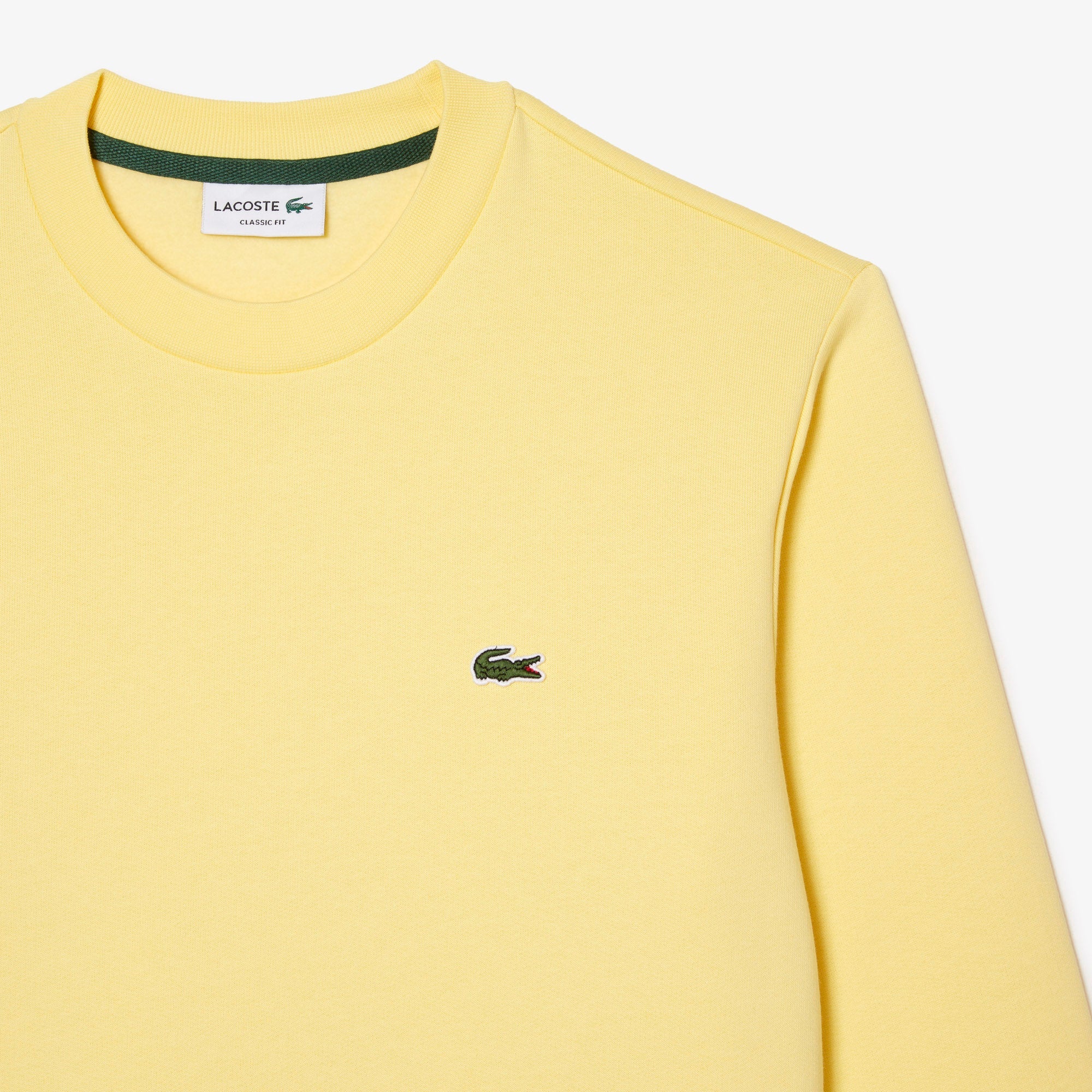 Lacoste Sweatshirt jaune en molleton – Image 6