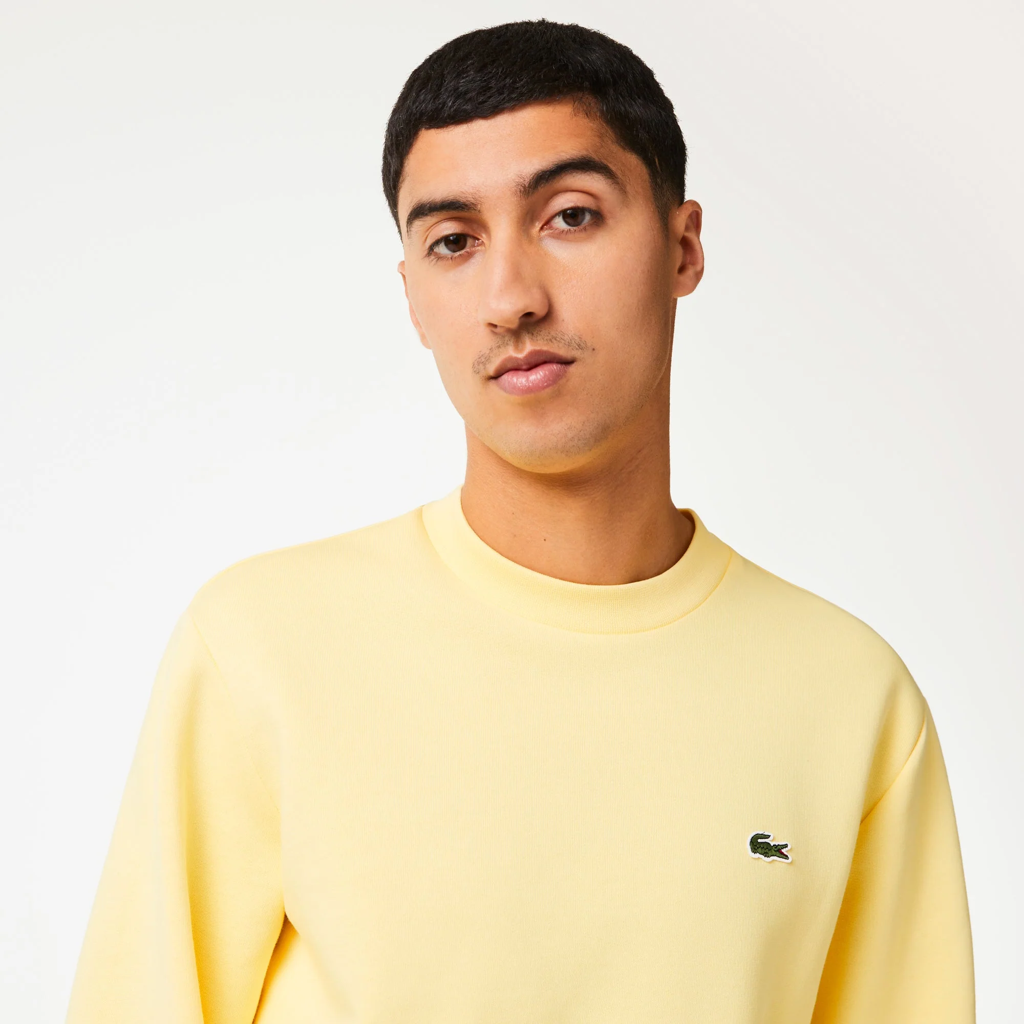 Lacoste Sweatshirt jaune en molleton – Image 4