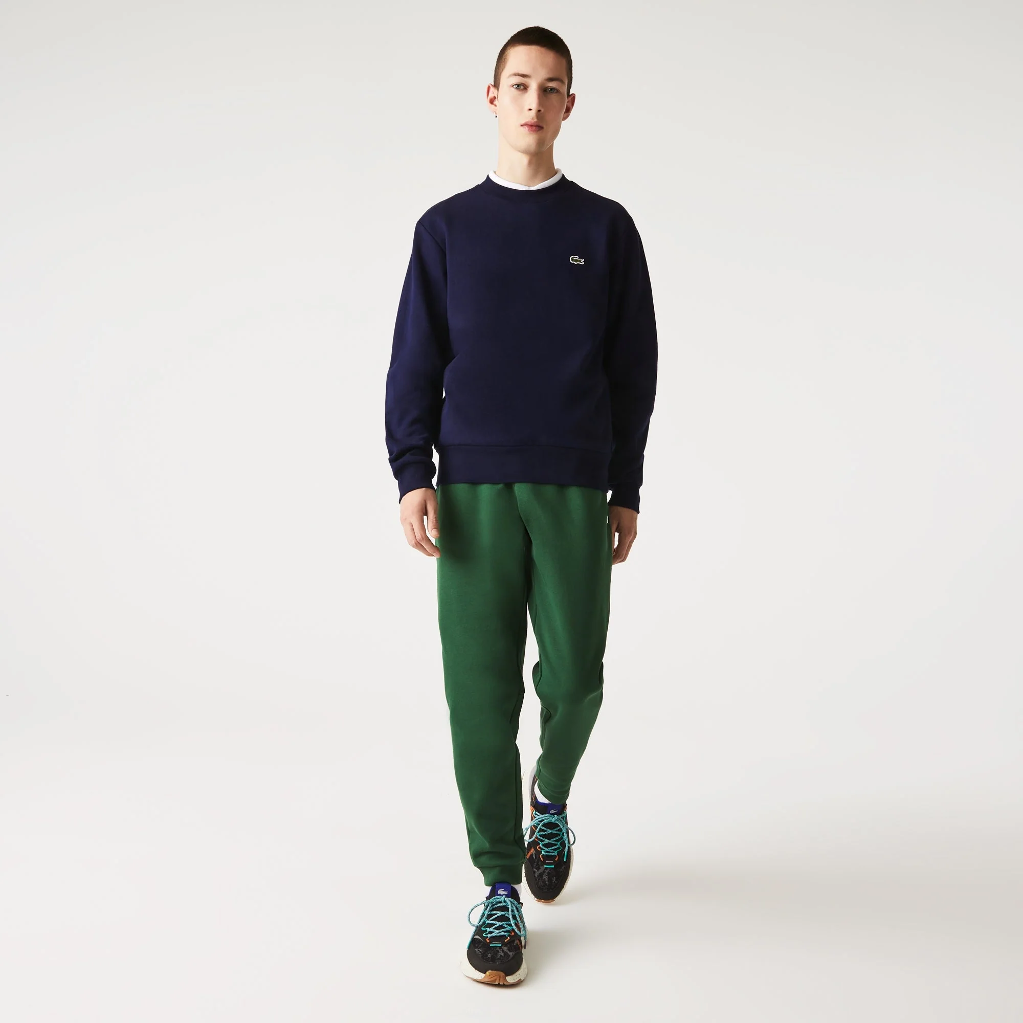 Lacoste Sweatshirt marine en molleton – Image 4