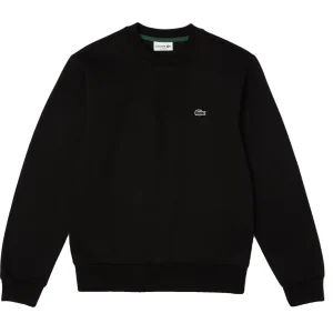 Lacoste Sweatshirt noir en molleton