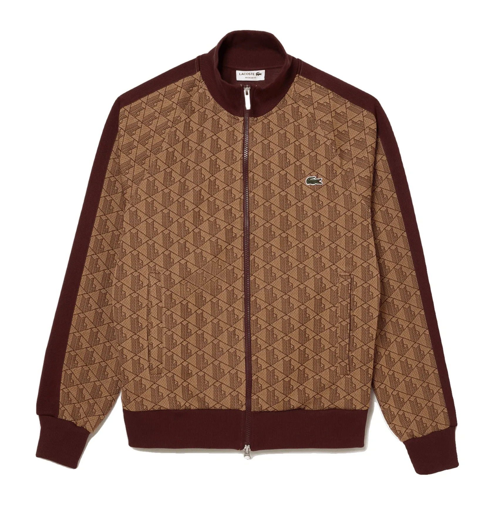 Lacoste Sweatshirt zippé avec imprimé monogramme