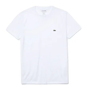 Lacoste T-shirt Blanc pima uni
