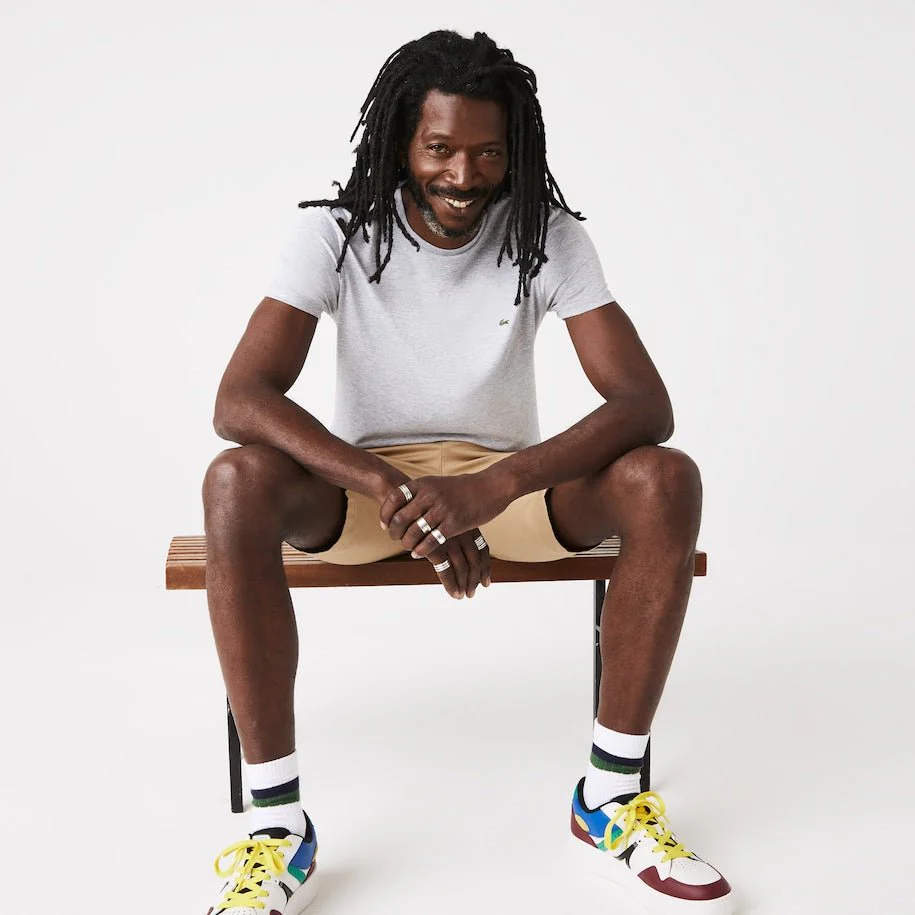 Lacoste T-shirt Gris pima uni – Image 4