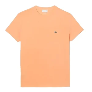 Lacoste T-shirt Orange clair pima uni