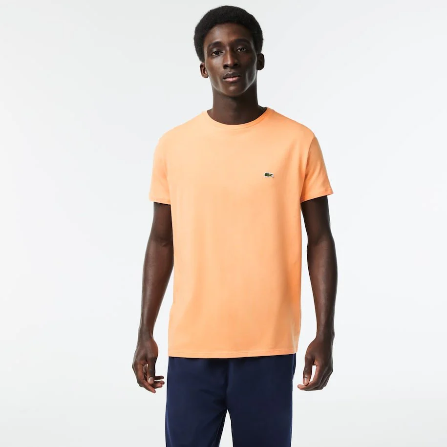 Lacoste T-shirt Orange clair pima uni – Image 3