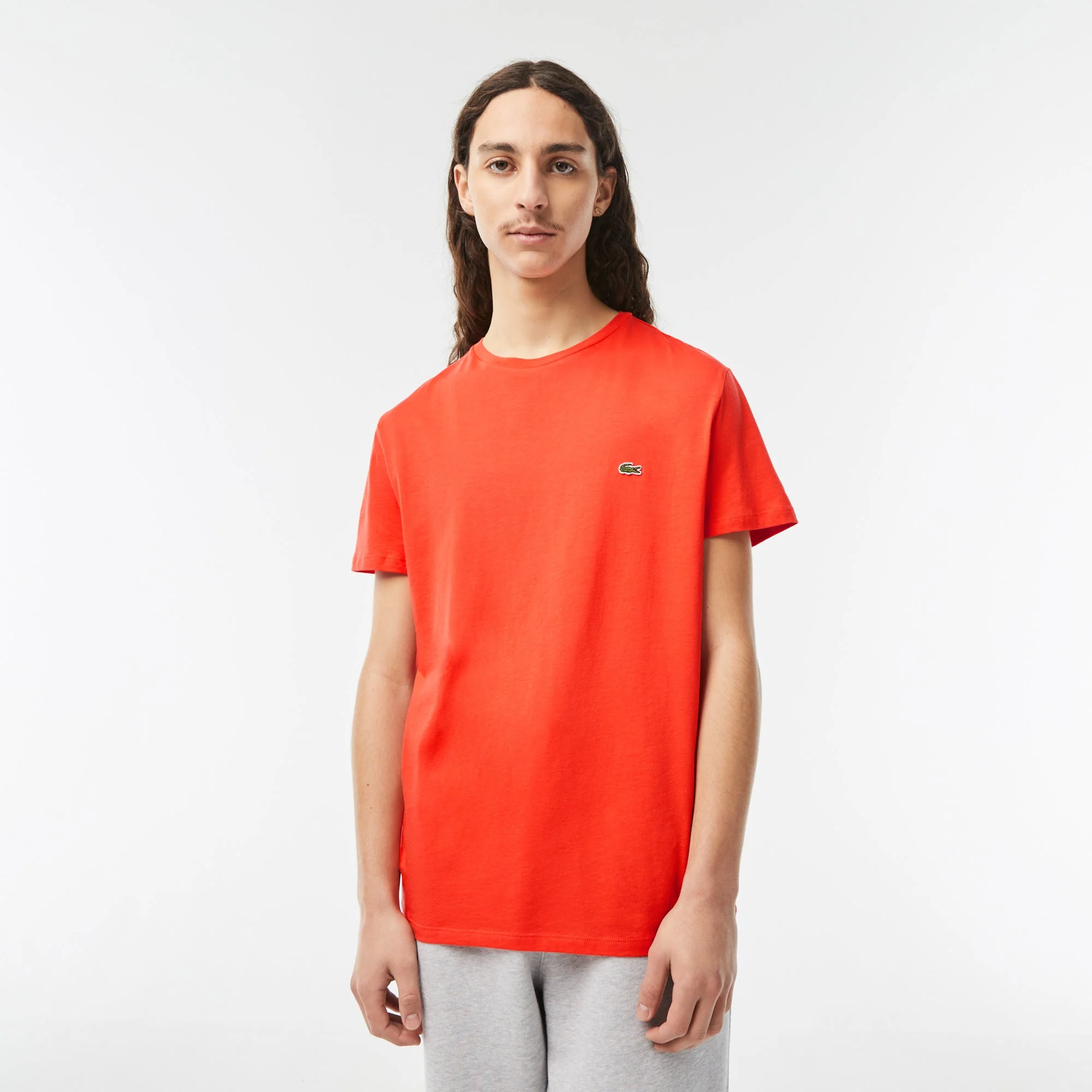 Lacoste T-shirt Orange pima uni – Image 3