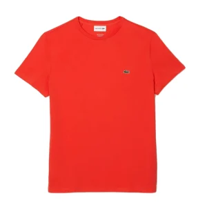 Lacoste T-shirt Orange pima uni