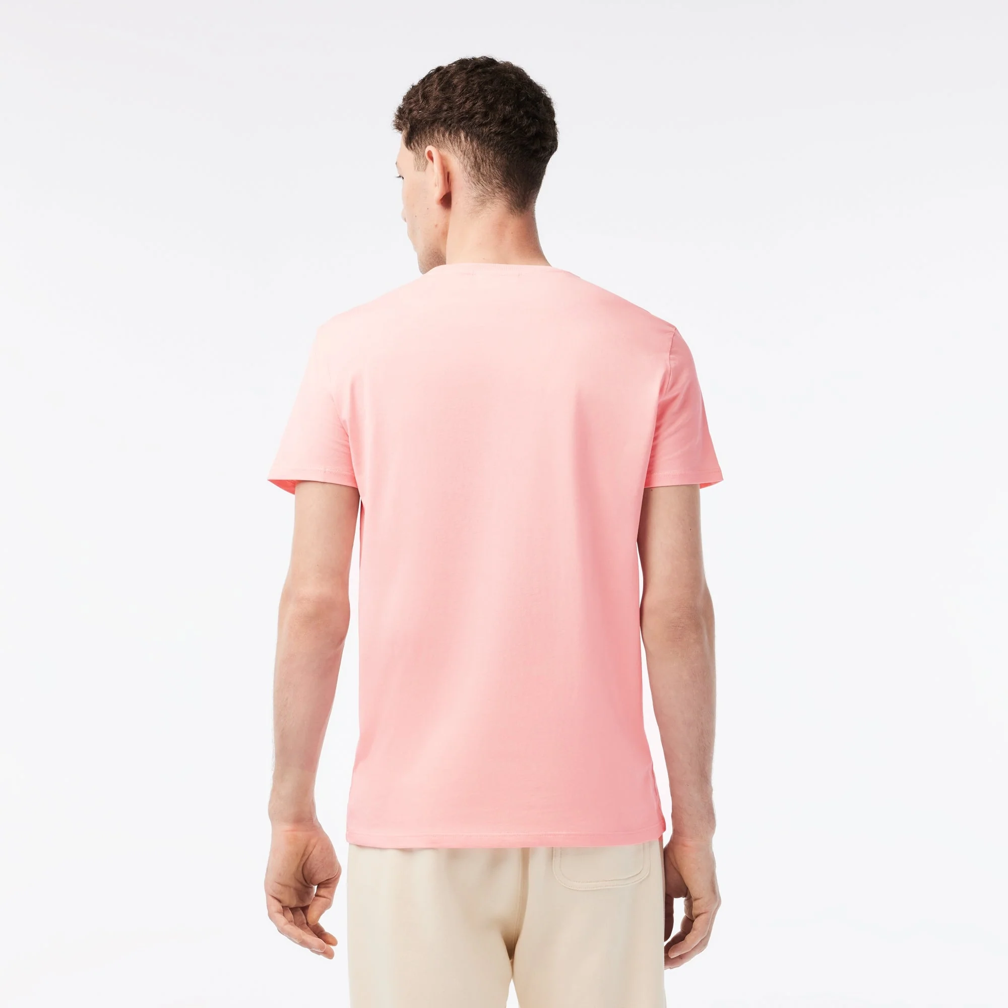 Lacoste T-shirt Rose pima uni – Image 5