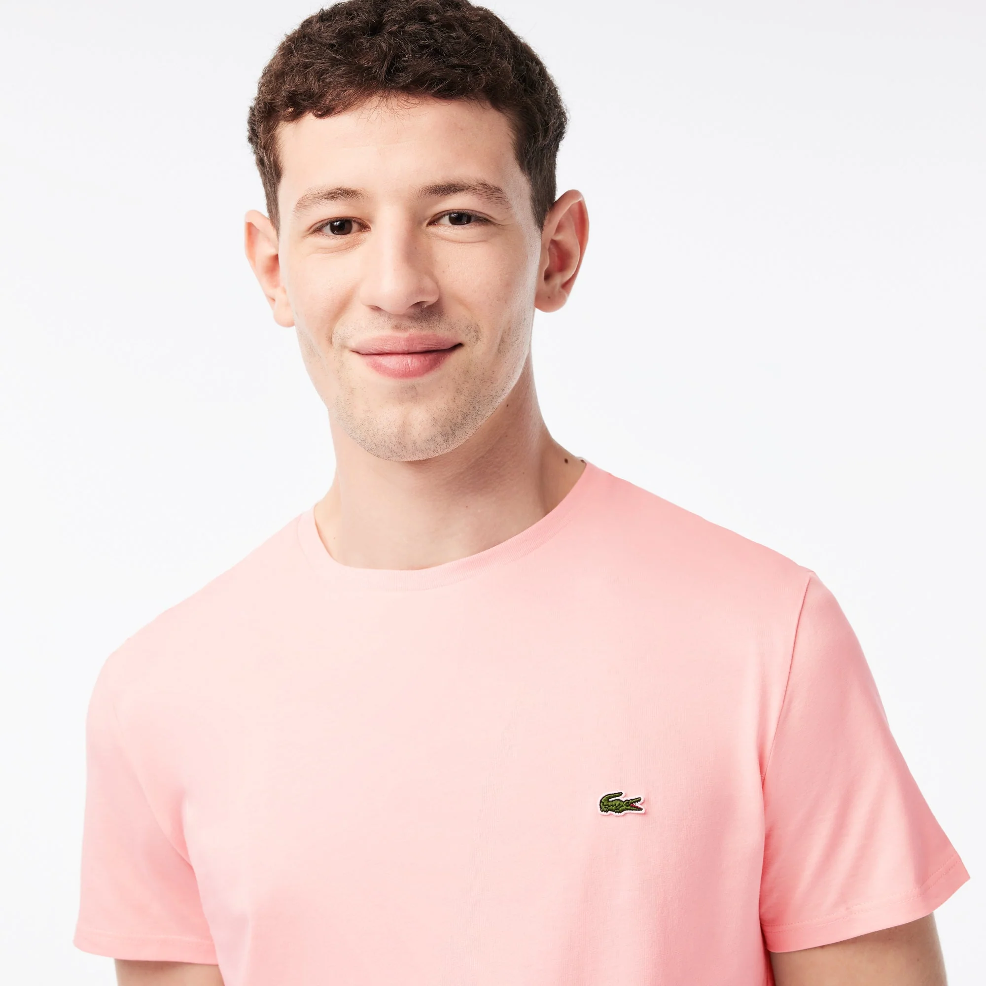 Lacoste T-shirt Rose pima uni – Image 4