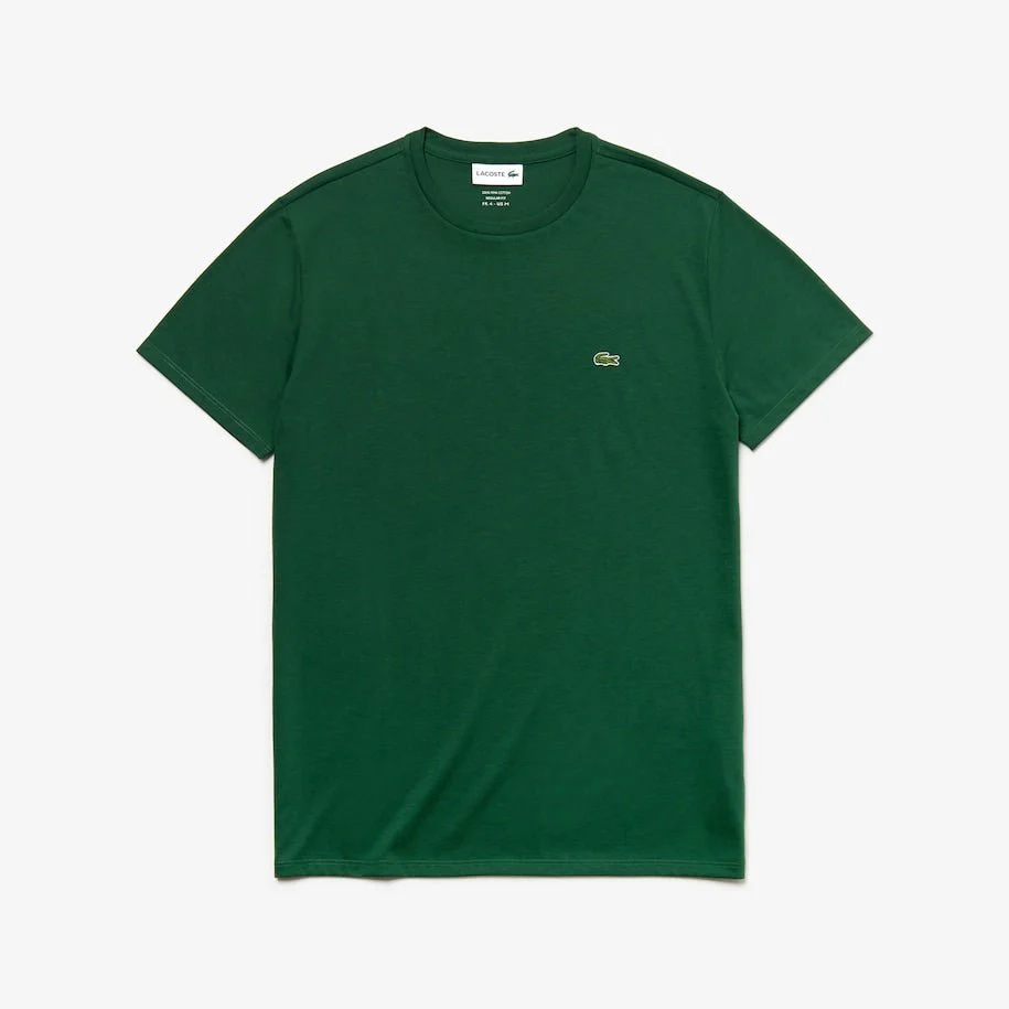 Lacoste T-shirt vert pima uni – Image 3
