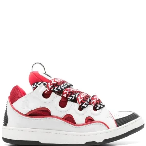 Lanvin Sneakers Curn en cuir rouge et noir