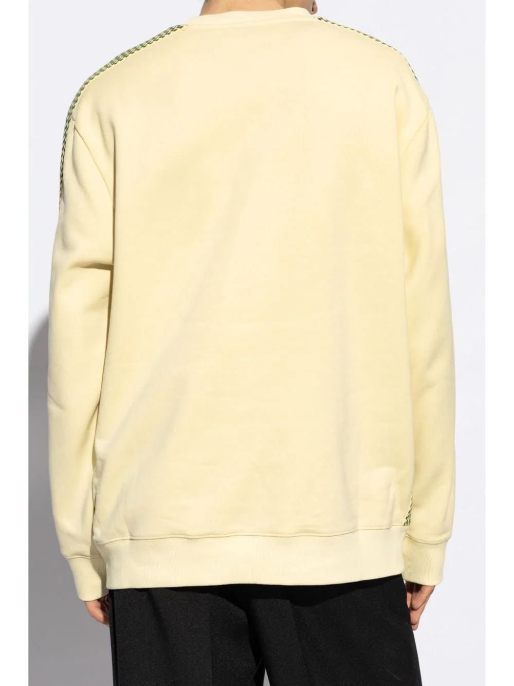 Lanvin - sweat-shirt col rond avec logo brodé beige – Image 4