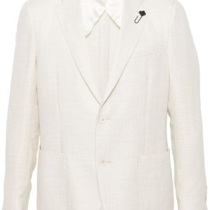 Lardini - Blazer beige clair à simple boutonnage
