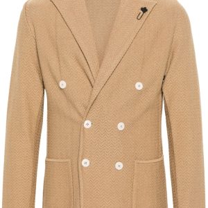 Lardini - Blazer croisé camel