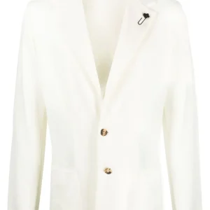 Lardini Blazer en laine à détail de broche