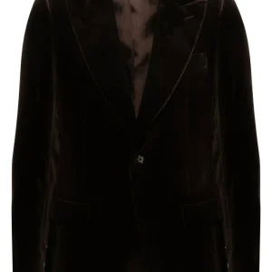 Lardini Blazer en velours marron