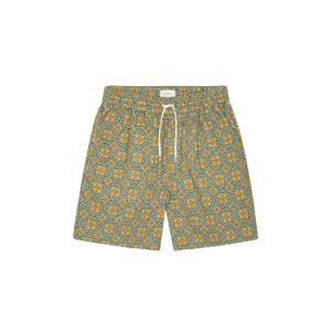 LES DEUX - Harry Arabesque AOP Shorts Vert algue