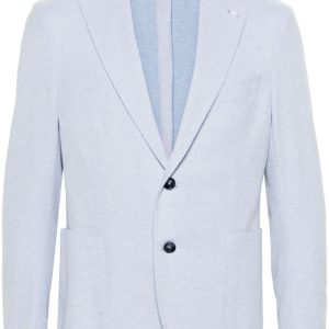 Manuel Ritz - Blazer en coton à simple boutonnage