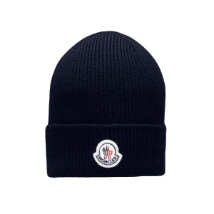 Moncler Bonnet en laine Navy