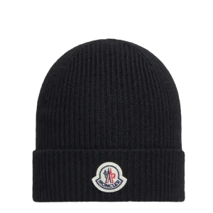 MONCLER - Bonnet en laine noir