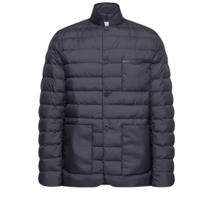 MONCLER - Doudoune mi-longue Kenai Bleu