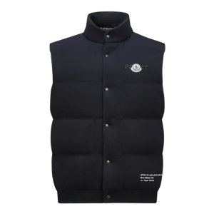 MONCLER GENIUS - Doudoune sans manches en coton Moncler x FRGMT bleu