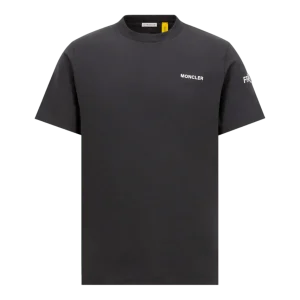 MONCLER GENIUS - T-shirt en coton à maxi logo Moncler x FRGMT noir