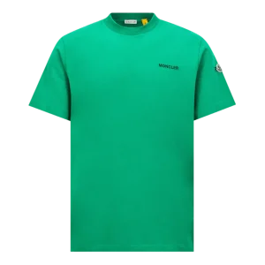 MONCLER GENIUS - T-shirt en coton à maxi logo Moncler x FRGMT vert
