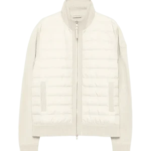 MONCLER - Padded Zip-Up Wool Cardigan beige