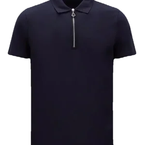 Moncler Polo basique Bleu