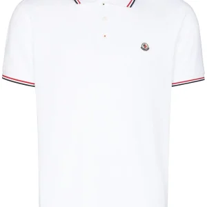 Moncler Polo blanc avec logo