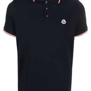 Moncler Polo Bleu avec logo