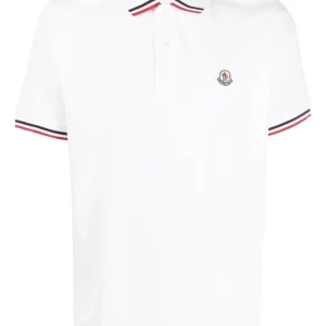 Moncler Polo white avec logo