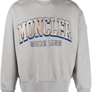 Moncler Sweat Grey à logo