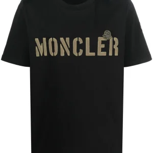 Moncler - T-shirt Black à logo