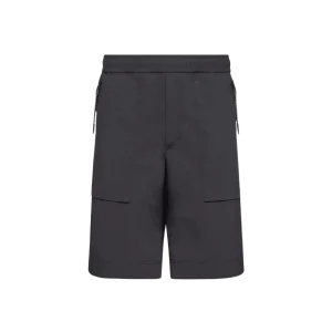 MONCLER - Technical Froissé Shorts Noir