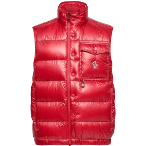 MONCLER GRENOBLE - Uychi Packable Down Vest Rouge