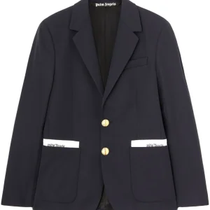 Palm Angels Blazer Sartorial Tape à boutonnière