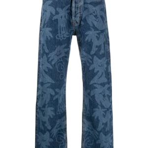 Palm Angels Jean Palmity à imprimé graphique