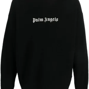 Palm Angels Pull à logo Intersia