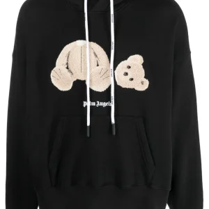 Palm Angels Spray bear-motif hoodie