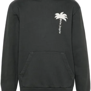 Palm Angels - Sweat à capuche en coton à logo imprimé