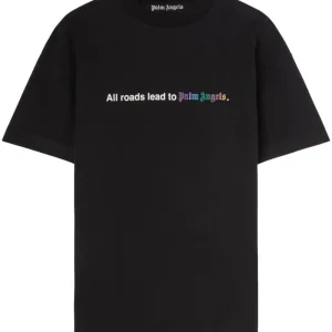 Palm Angels T-Shirt black à logo