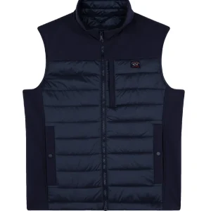 Paul & Shark Gilet blue Hybrid Re-Shark Shell save the sea