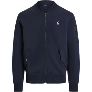 Polo Ralph Lauren - Bomber en jersey Aviator Navy