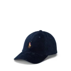 Polo Ralph Lauren - Casquette Baseball en velours marine