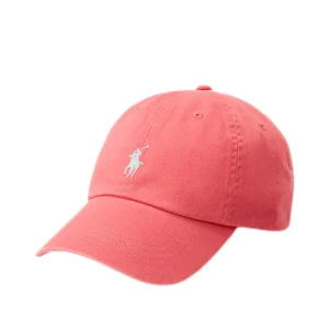 Polo Ralph Lauren - Casquette de baseball coton chino Pale Red