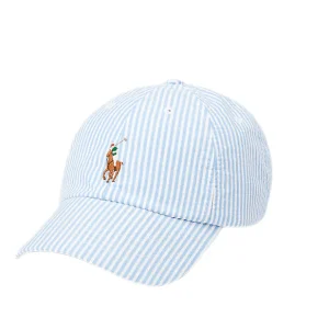 Polo Ralph Lauren - Casquette de baseball seersucker coton