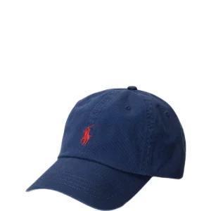 Polo Ralph Lauren - Casquette newport bleu logo rouge